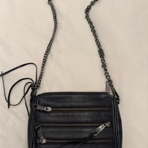 Rebecca Minkoff Black Leather Crossbody Bag